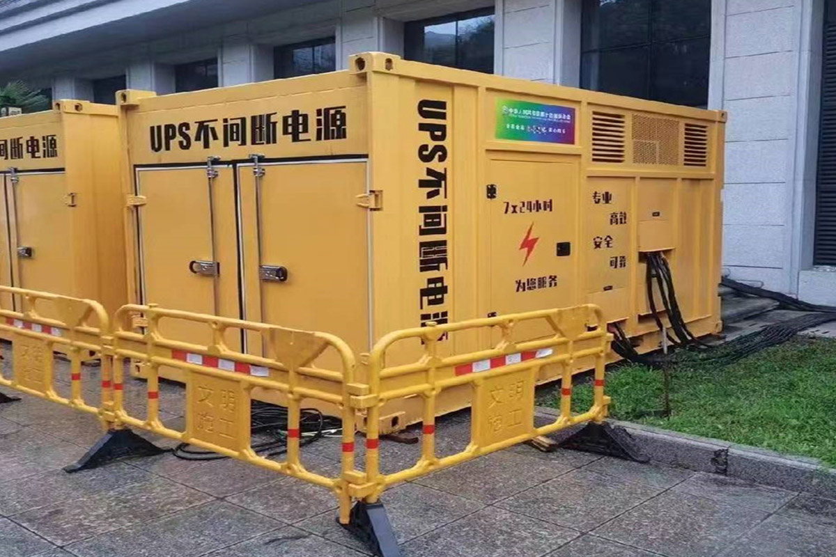 格尔木发电机租赁施工现场