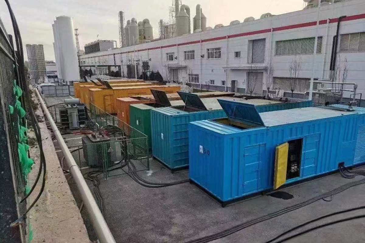 格尔木发电机租赁施工现场
